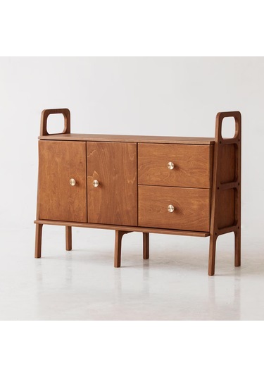 Woodesk Valle, Ahşap, Dolap Ve Konsol, 120x90, Tik Renk