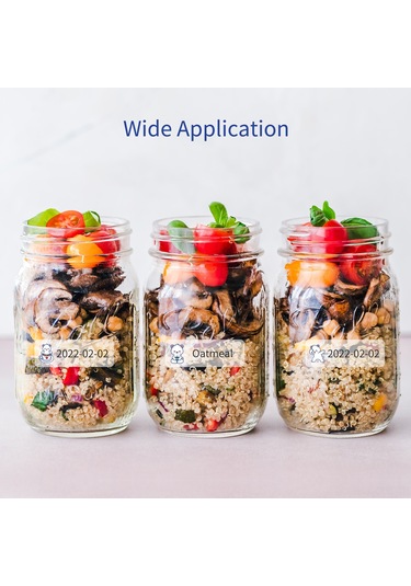 Aubyhe Termal Transparan Etiket Kağıdı 14x40mm 160 Yaprak - D11/d110/d101 Uyumlu 1 Rulo