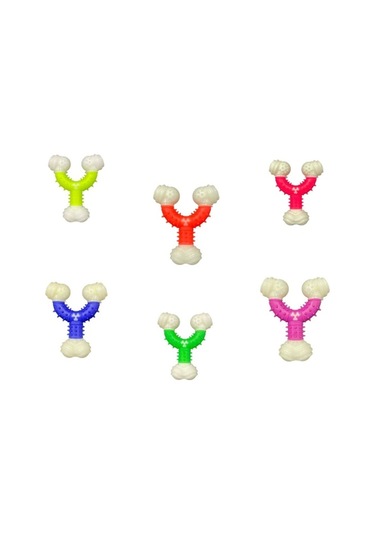 Köpek Oyuncağı Y Şekilli Tdrtr Çok Renkli