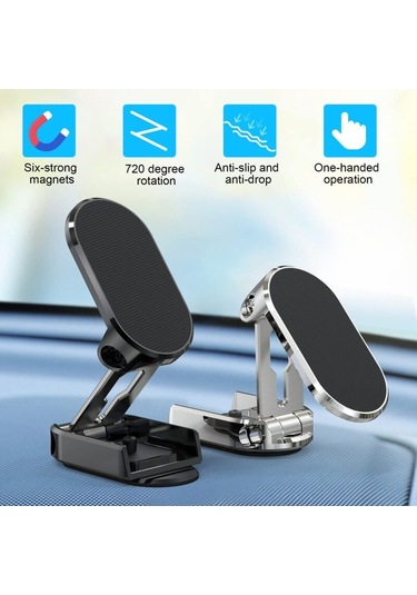 Manyetik Araç Telefon Tutucu, Katlanabilir Dönme, Taşınabilir Alaşımlı Manyetik Telefon Tutucu Diğer
