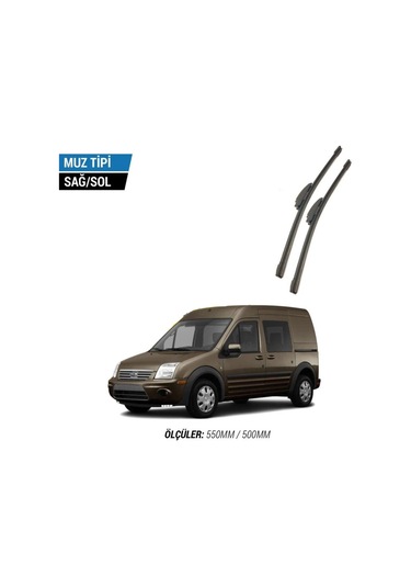 Ford Connect 2002-2013 2'li Ön Cam Sileceği Sağ Sol Silecek Takımı Muz Silecek