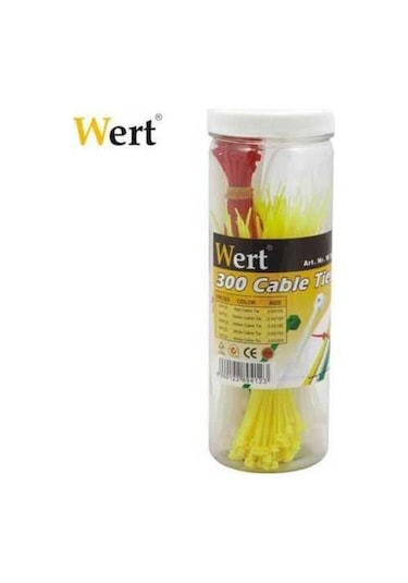 Wert 2430 Kablo Bağı Seti 300 Parça Cırt Kelepçe