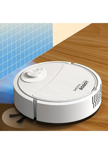 Fastbuy Akıllı Süpürme Robotu Süpürme Paspas Emme 3'ü 1 Arada Temizleme Makinesi 8088 Pembe Pembe