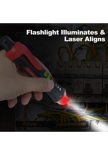 Springsun Njty Sesli Bildirimli Temasız Voltaj Dedektörü 12v-1000v/48v-1000v Çift Aralıklı Kablo Test Cihazı