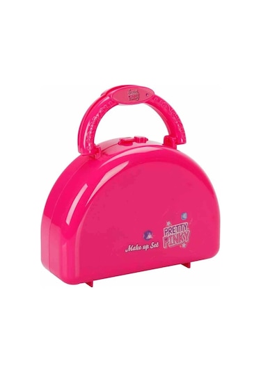 4278 Pretty Pinky 3 Katlı Pembe Çantalı Makyaj Seti -sunman