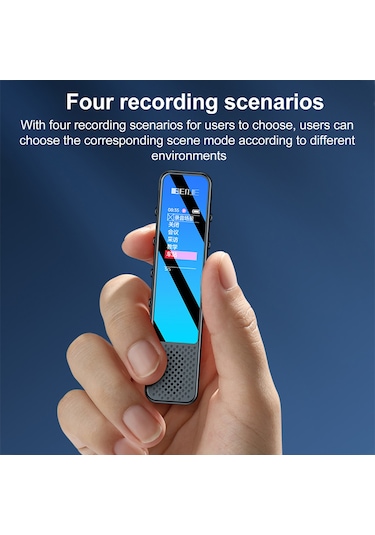 Yaozixa G6 Bluetooth Konuşma Kaydedici - 3 Mikrofon Çevreleyici Kayıt, Tek Tuşlu Hızlı Kayıt, 4 Senaryo Seçeneği, 8gb Hafıza