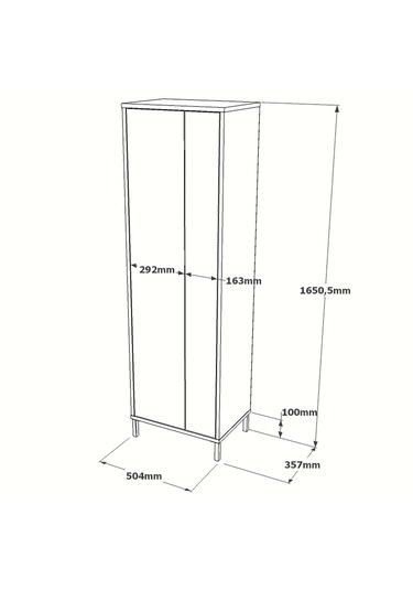 Robin Home Çok Amaçlı Dolap Vileda Banyo Dolabı Kiler Dolabı Beyaz Beyaz
