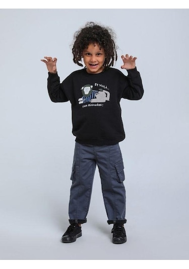 Jack Lions Erkek Bebek Kargo Cep Detaylı Pantolon-14752 Gri