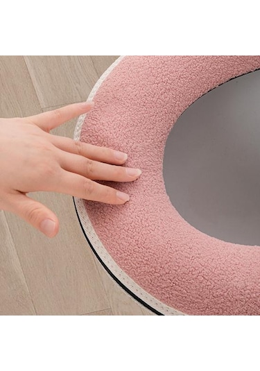 Yeşil Klozet Kapağı Kalınlaşmış Yumuşak Şanslı Karikatür Tavşan Fermuar Kapatma Su Geçirmez Dört Mevsim Evrensel Banyo Klozet Isıtıcı Yastık Pedi