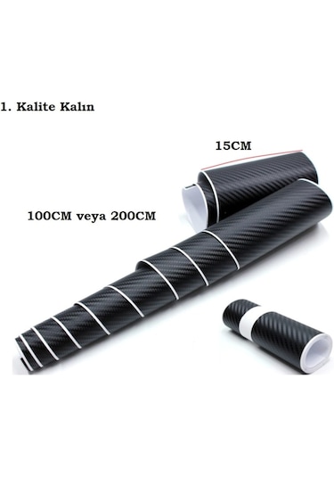 Polimer Karbon Fiber Folyo Yapıştırması 15 X 100 Cm