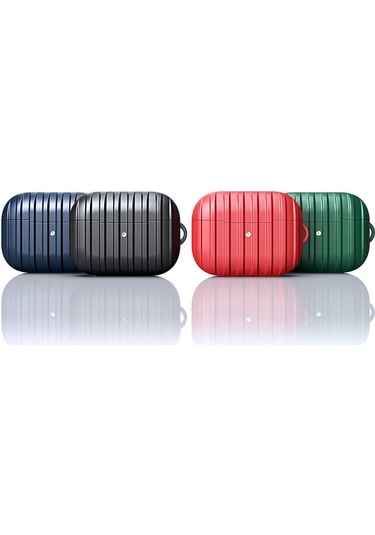 Noktaks - Airpods Pro Uyumlu - Kılıf Darbelere Karşı Dayanıklı Koruyucu Silikon Kılıf Airbag 21 - Mavi - T16090 Mavi