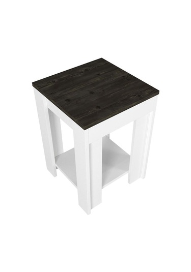 Dekorister Done Yan Sehpa Beyaz-Rebab