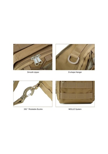 Wondernest Junsunmay J014 10l Su Geçirmez Doğa Sporları Göğüs Paketi, Kulplu Crossbody Çanta Altın