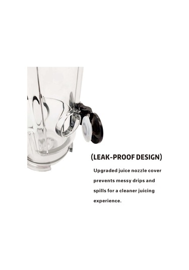 Xurunkeji Omega Sıkacağı İçin Meyve Suyu Aparatı, Sızdırmaz Nozul Kapağı İle Büyük Çaplı Yavaş Hız, Omegae 8006 8003 8051 İçin Şeffaf