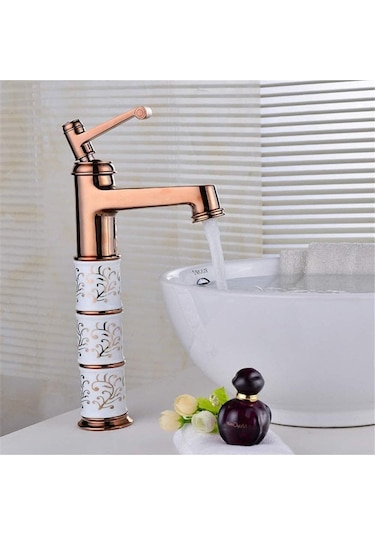 Banyo Çanak Lavabo Bataryası Seramikli Model Rose