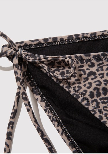 Mavi - Leopar Desenli Kahverengi Bikini Altı 1913185-33653