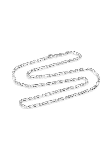 Gümüş Erkek Zincir Kolye Figaro (528166986)