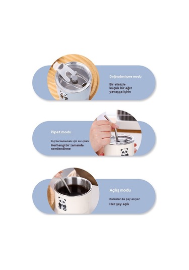 Aurora 304 Merdivençelikdizginden Yapılmışkah Ve Bardağı, Açık Kapak, Kalem Ve Su Bardağı Beyaz