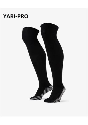 Yarı Profesyonel Siyah Futbol Çorabı Tozluk Halı Saha Çorabı Konç Kartal-ypro-siyah Siyah