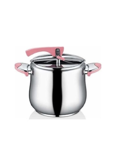 Inter Çelik Düdüklü Tencere 10 L - Pembe