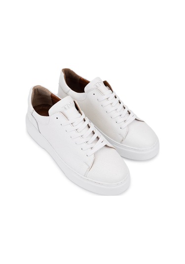 Tamer Tanca Erkek Hakiki Deri Beyaz Sneakers & Spor Ayakkabı 1166 25501 Erk Ayk Sk25-26 Beyaz Beyaz