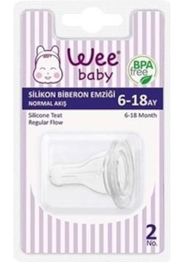 Wee Baby Silikon Biberon Yedek Emziği 6-18 Ay