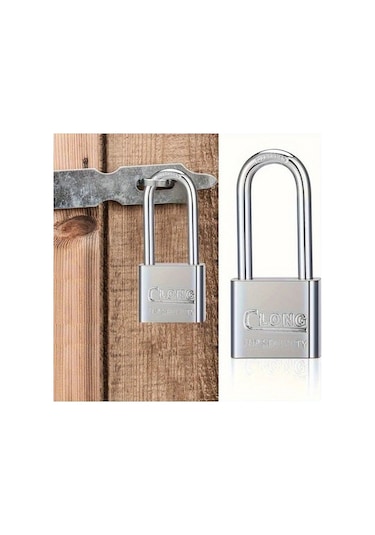 Besthome1 12 Adet Paslanmaz Çelik Kilit Uzun Dilli Anahtarlar, Ağır Hizmet Tipi Su Geçirmez