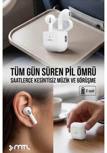 Bluetooth Kablosuz Silikonsuz Kulaklık Ios Ve Android Uyumlu