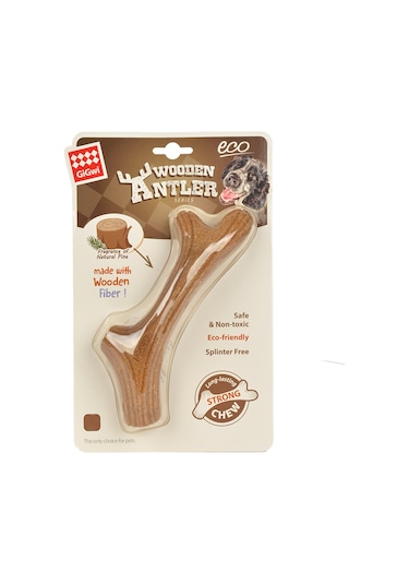 Gigwi L 22 CM Doğal Ağaç Köpek Diş Kaşıma Oyuncağı