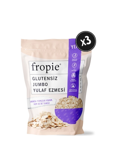Fropie Glutensiz Jumbo Yulaf Ezmesi 3 x 300 G