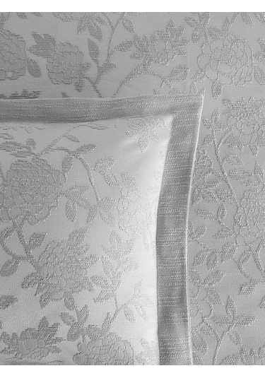 Yatak Örtüsü Seti Jakarlı Estela Açık Gri