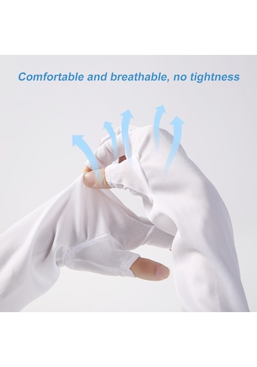 Vkemall Uv Koruyucu Uzun Manikür Eldiveni - Güneşten Koruma Ve Isı Yalıtımı İçin
