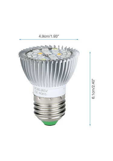 Youtek E27 28w Tam Spektrum Led Bitki Işık Lambası - İç Mekan Fidanlama Ve Çiçek Bakımı İçin Geliştirme Lambası