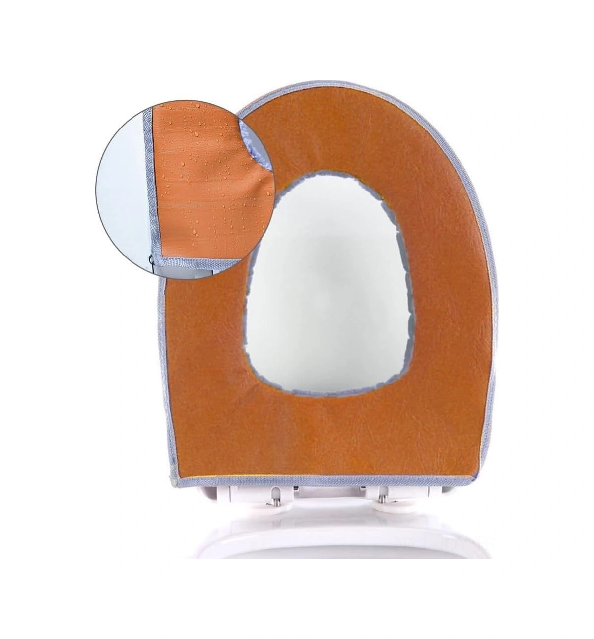 Youmex Yumuşak Plüsh Koton Tuvalet Koltuk Örtüsü, Isı Sağlar, Yıkama Uygun, Reçine Zipli, Sağlıklı Ve Dayanıklı Gri Diğer