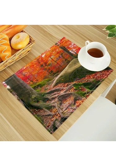 Doğal Orman Desenli Keten Yemek Masası Paspasları Alfabe Mutfak Amerikan Servisi 32x45cm Bardak Altlıkları Kase Bardak Paspası 15,1 Adet 32x45cm Diğer Doğal Orman Desenli Keten Yemek Masası Paspasları Alfabe Mutfak Amerikan Servisi 32x45cm Bardak Altlıkları Kase Bardak Paspası 15,1 Adet 32x45cm Diğer