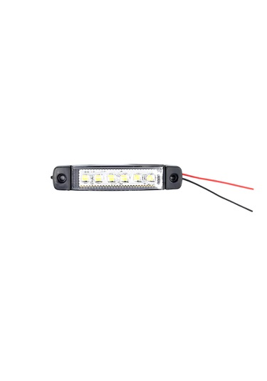 10 Adet Beyaz Parmak Lamba 6 Led 12v 24v