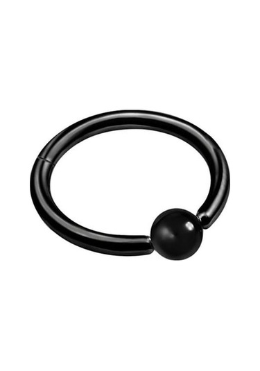 Novahub Siyah Karışık Stil Çift Katmanlar Çelik Clicker Segmenti Burun Çember Yüzükler Menteşeli Kulak Burun Septum Delme Type1 Siyah Siyah