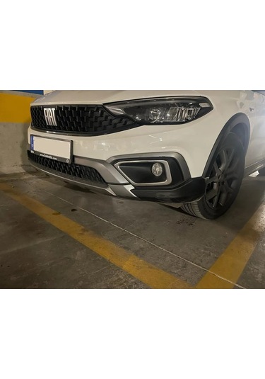 Egea Cross Sis Far Çerçevesi Krom 2 Parça Paslanmaz Çelik