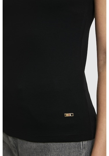 U.s. Polo Assn. Kadın Siyah Tişört Basic 50323534-vr046