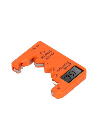 Vkemall Bt189 Turuncu Pil Test Cihazı - Aa/aaa/c/d/n/9v/6f22 Ve 1.5v/3v Düğme Pilleri İçin Akıllı Kapasite Ve Voltaj Testeri