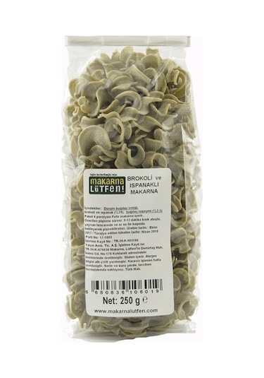 Makarna Lütfen Brokoli ve Ispanaklı Makarna 250 G