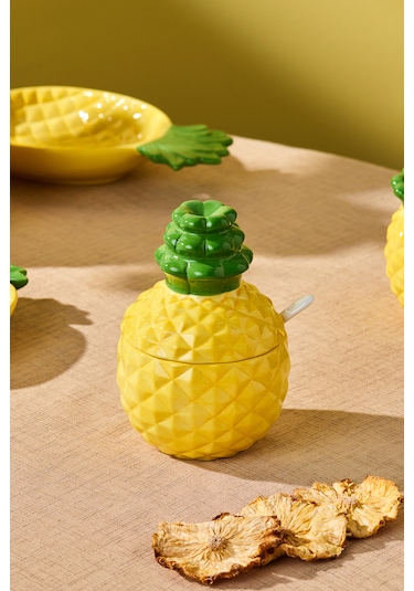 Karaca Pineapple Şekerlik 260 Ml Sarı
