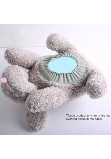 Peluş Oyuncak Köpek Doku Tutucu Karikatür Doku Klozet Kapağı Açık Kahverengi