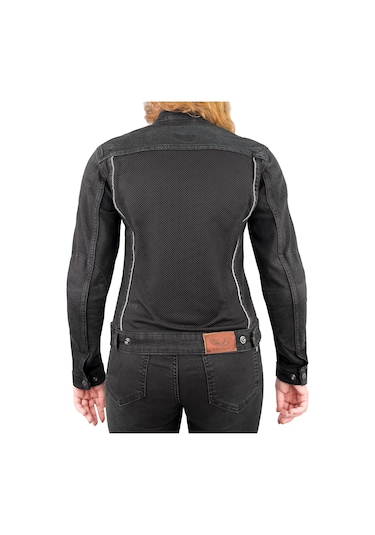 The Biker Jeans Grey Ice Korumalı File Motosiklet Kot Montu Kadın
