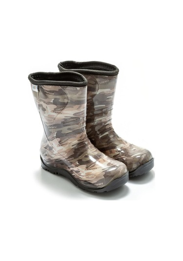 Twigy Nn0607 Yağmur Kamuflaj Çocuk Çizme Kamuflaj