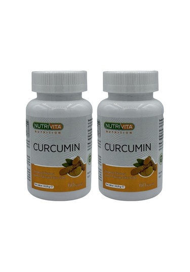 Nutrivita Nutrition Curcumin 2x60 Kapsül Zerdeçal Ekstresi Kurkumin Piperin