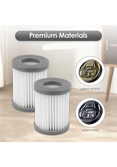 Gildedwill Lefant M320/m320g Robot Süpürge İçin M320 Yedek Hepa Filtreleri, Süpürge Filtreleri, Dik Filtreler