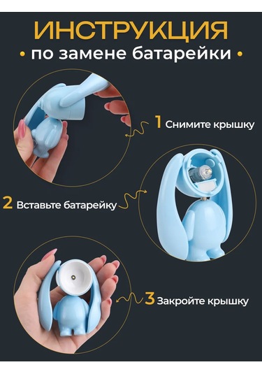 Mıland Mekanik Tavşanlı Dekoratif Okuyucu Lambası 329643477 Açık Mavi