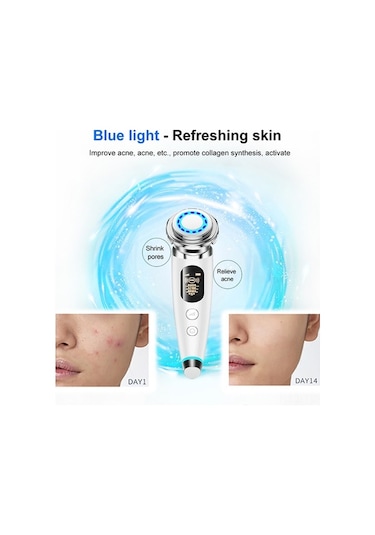 Besthome1 Yüz Gelişimi Aleti: Led Ems Rf Teknolojisi Cilt Daraltma Güzelleştirme Göz Bakımı Beyaz/pembe Renkli Çok Renkli