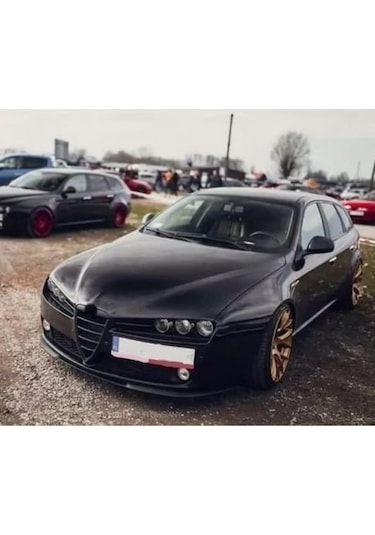 Alfa Romeo 159 Uyumlu Ön Tampon Eki Cupra Lip Mat Siyah Body Kit